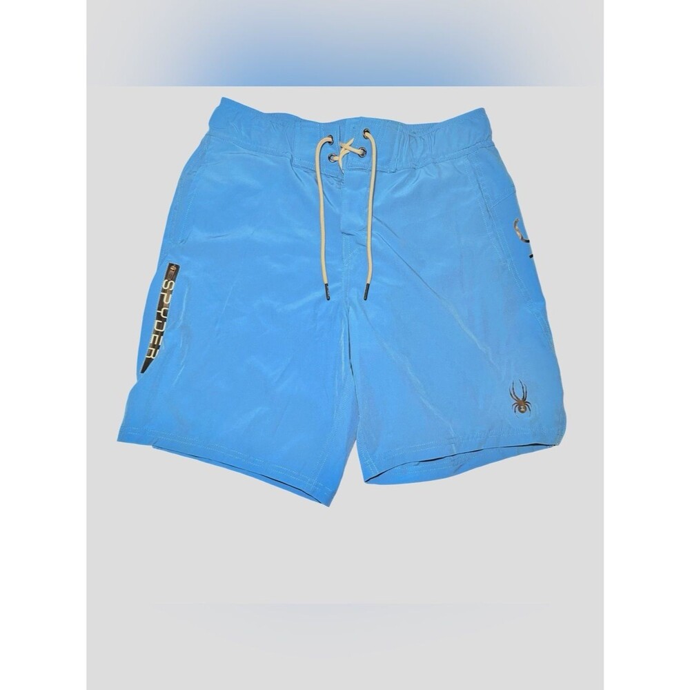 Spyder Mens Blue Swim Trunks Medium